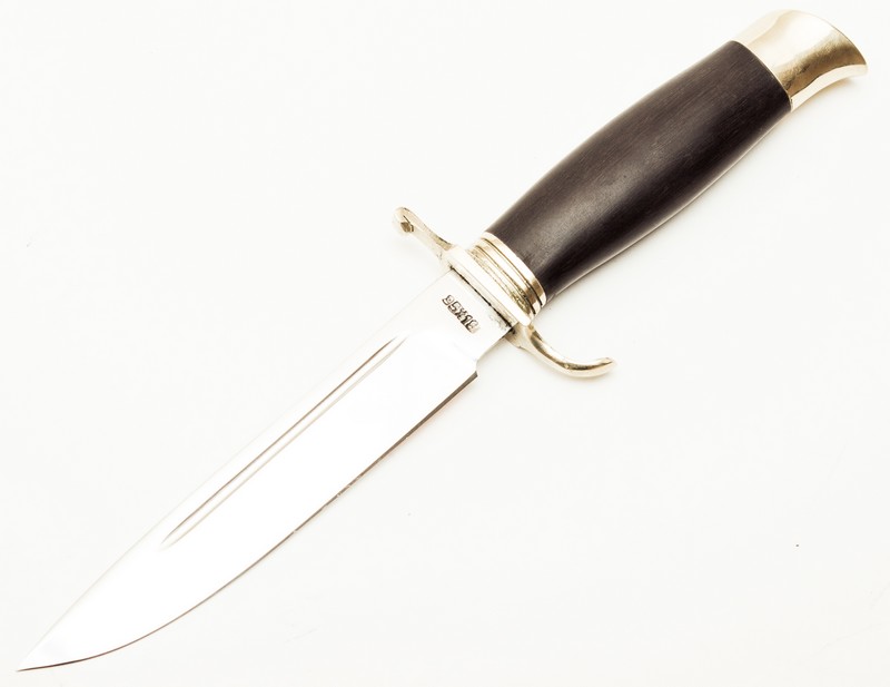 Нож Финка НКВД, сталь 95х18, с литьем из латуни