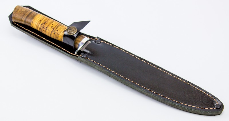Нож филейный Нерпа 65х13, береста
