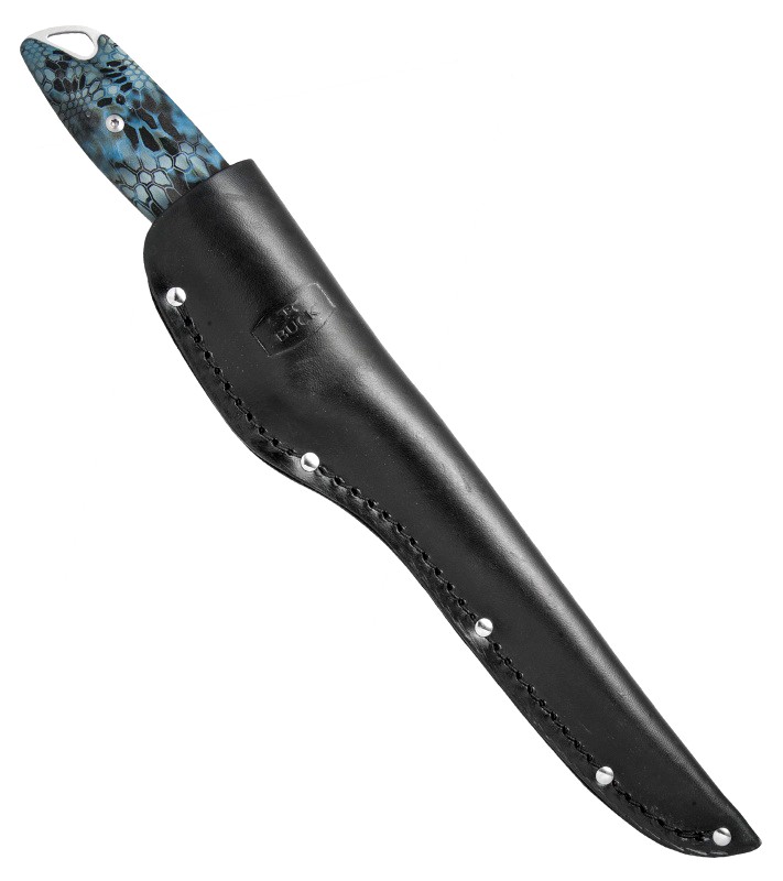 Филейный нож Buck 035 Abyss Fillet Knife Kryptek Neptune Camo 0035CMS34, сталь 420HC, рукоять пластик
