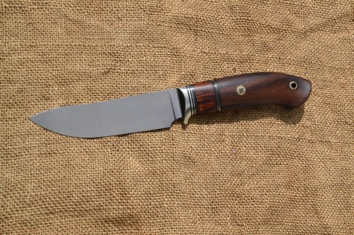 Нож Скинер - сталь CPR (LO-K2695), нейзильбер, G10, айронвуд, зирикот, мозаичные пины.