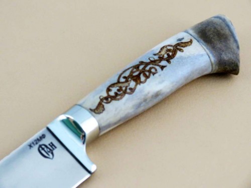 Нож «Узбек», рог лося